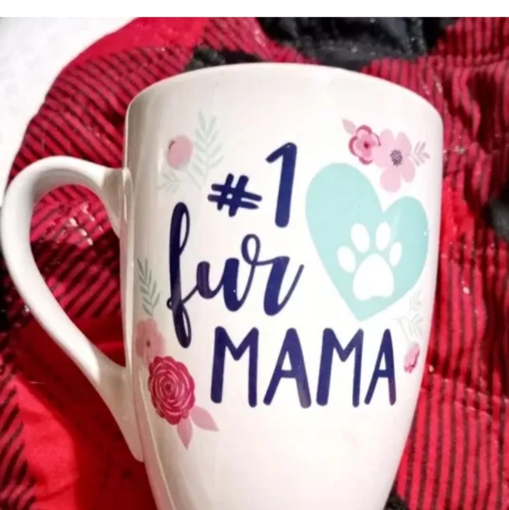 #1 FUR BABY & MAMA CERAMIC PET BOWL AND MUG SET NEW